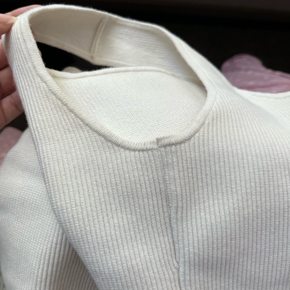 Reformation White Ribbed Tank Top - Picture 9 of 10